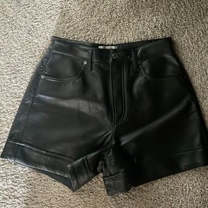 Agolde Leather shorts